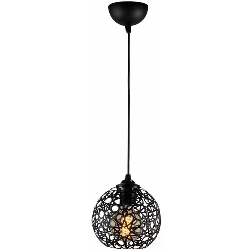 Opviq lights Crna viseća svjetiljka s metalnim sjenilom ø 17 cm Fellini –