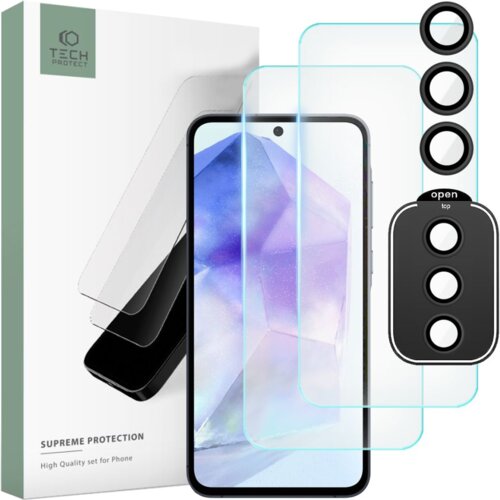 TECH-PROTECT KALJENO STEKLO SUPREME ZA SAMSUNG GALAXY A55 5G PROZOREN, (22005136) Cene