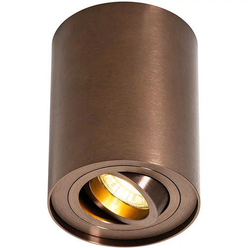 QAZQA Moderni stropni reflektor temno bronast vrtljiv in nagiben - Rondoo Up