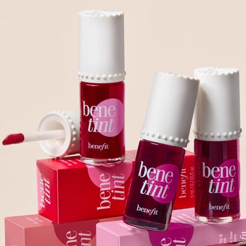 Benefit Benetint Cheek &amp;amp; Lip Stain tekući toner za usne i lice nijansa Dark Cherry 6 ml Slike