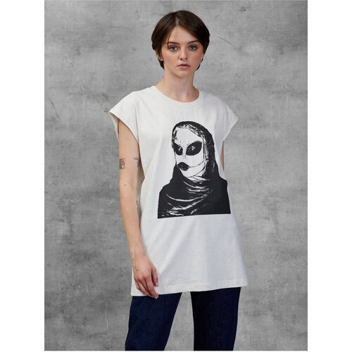 Diesel White Women's Elongated T-Shirt - Women Cijene