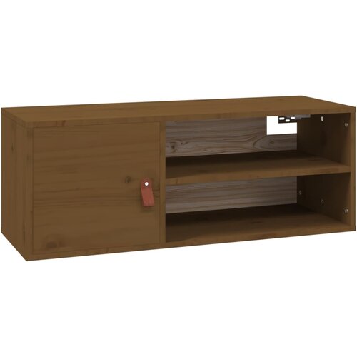 Maison Chic Stenska omarica - Zidna omarica medeno rjava 80x30x30 cm trdna borovina iu1122, (22063483) Cene