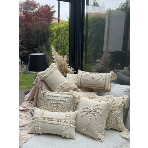 Mioli Decor Dekorativna jastučnica Den003, 43x43 cm, Bež Slike