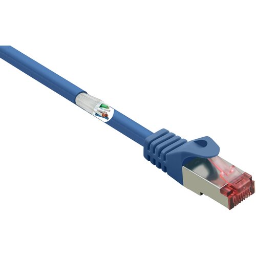 Renkforce RF-4981664 RJ45 omrežni kabel\, Patch kabel CAT 6 S/FTP 2.00 m modra z za&scaron;čitnim zapornim zatičem\, pozlačeni konektorji\, ognjevaren 1 kos, (20417657) Cene