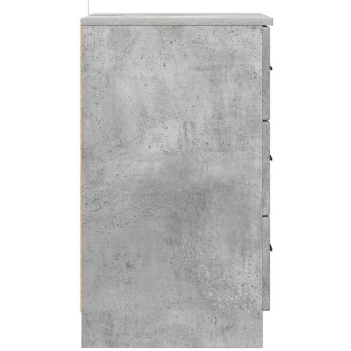  Noćni ormar Beton siva 38 x 38 x 66 cm Konstruirano drvo Slike