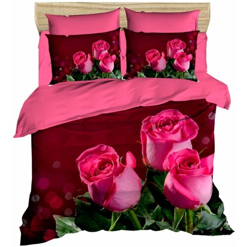  179 redpinkgreen double duvet cover set Cene