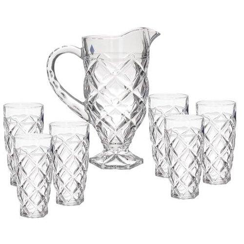  VRČ I ČA&amp;Scaron;E SET 7/1 ZA VODU CLEAR 1000/312mL Slike