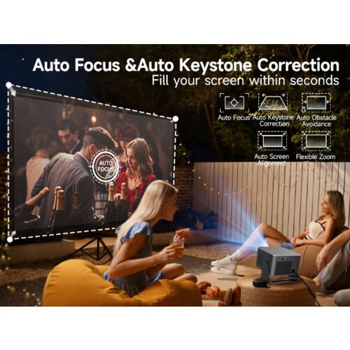 MAGCUBIC HY350MAX +airmouse projektor, 1080P-8K, 600 ansilm, android 14 Slike