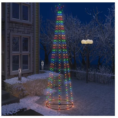  vida Novoletna jelka stožec 400 barvnih LED lučk 100x360 cm