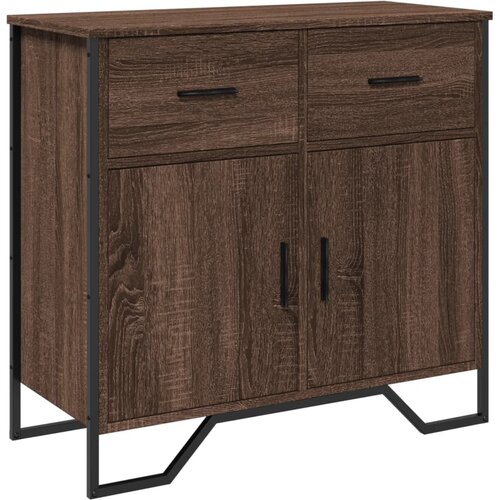 Maison Chic Komoda - Predalnik rjavi hrast 79,5x35,5x74,5 cm inženirski les, (21717658) Slike