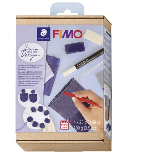  SET ZA MODELIRANJE FIMO SOFT "JEANS EFFECT" STAEDTLER 8025 HTC2 BLISTER * DO ISTEKA ZALIHA Cene