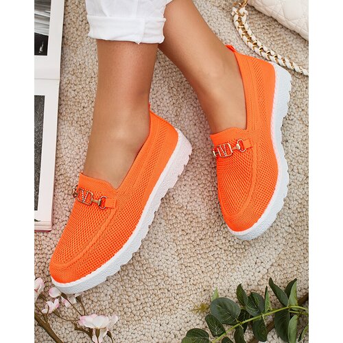 Resti Women's fabric moccasins with gold embellishment Erticae Cene