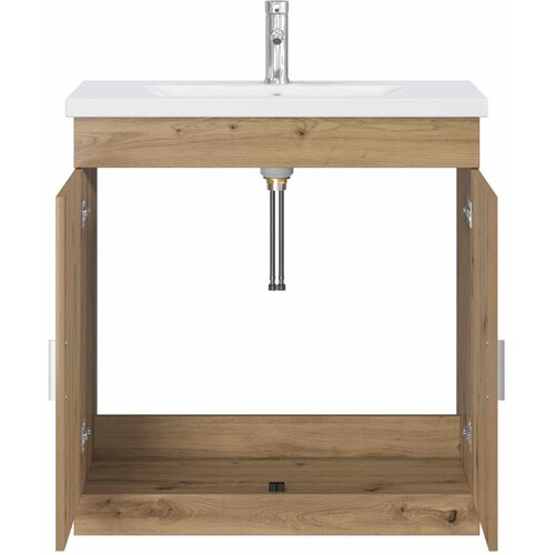  Set namje&amp;scaron;taja za kupaonicu Hrast artisan 81 x 40 x 84,5 cm Slike