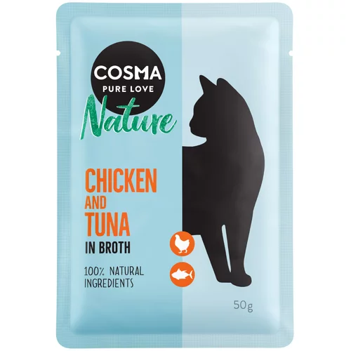 Cosma Nature hrana za mačke u vrećicama 6 x 50 g - pileća prsa
