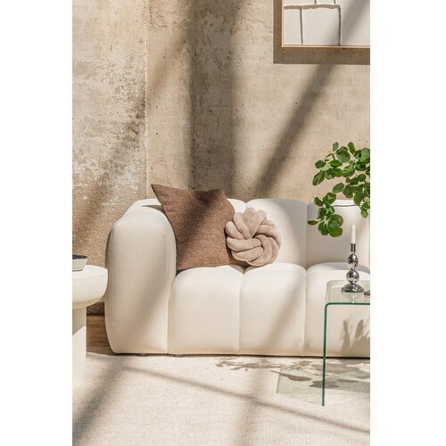 Bonami Selection Žametna sedežna garnitura v barvi terakote 225 cm Cube &amp;ndash; Slike