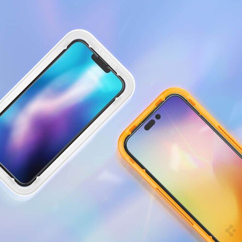 Spigen ALM GLASS FC KALJENO STEKLO 2-KOS ZA IPHONE 14 PRO ČRNA Slike