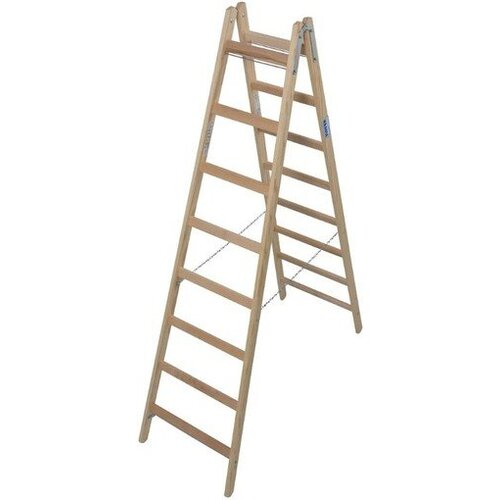 Krause-werk prostostoječa lesena lestev 2x8 stopnic 170286 Slike