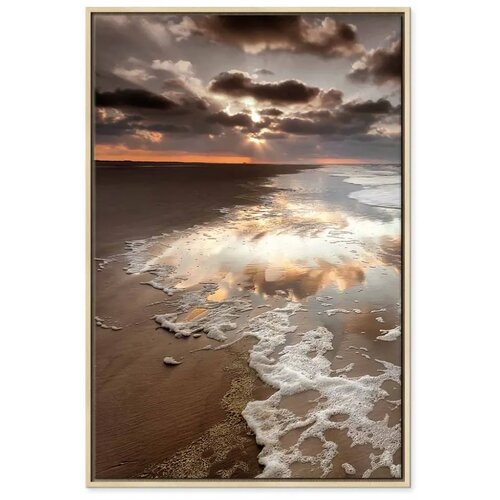 Slika - Present Distraction (1 Part) Vertical 80x120 U prirodnom drvenom okviru Slike