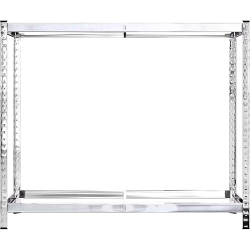 VidaXL Stalci za gume s 2 razine 4 kom srebrni 110x40x110 cm čelični Slike