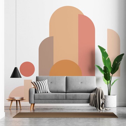 Ambiance Stenska nalepka 250x200 cm Abstract Sunset - Ambiance Cene