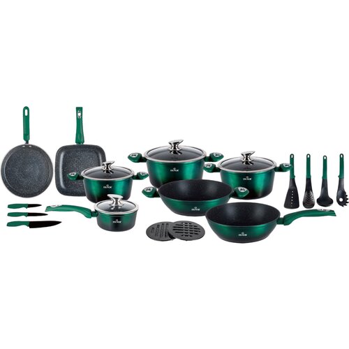 Shumee set lončev z marmorno oblogo 21 elementov. zilner emerald noir ZL-8542, (21384575) Slike
