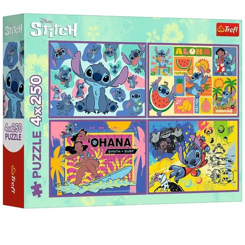 Trefl Disney: Čudesni Stitch 4x250 komada puzzle - Cijene