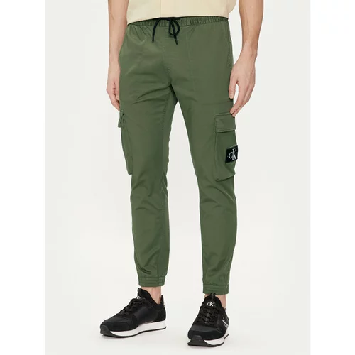 Calvin Klein Jeans Kargo hlače J30J324696 Zelena Skinny Fit