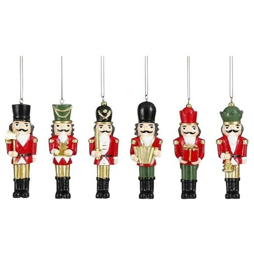  ukrasi za božićno drvce orašari (crvena, 6 kom.) Cijene