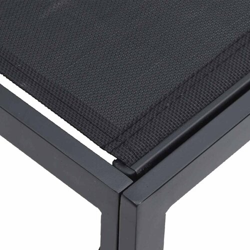  Sjedeća garnitura za vrt s jastukom 13 pcs Crna Aluminij Slike