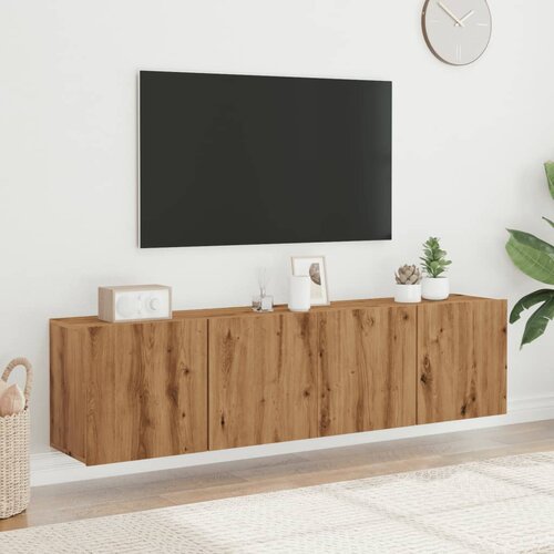 Furnova Stenske TV omarice 2 kosa artisan hrast 80x30x41 cm, (21922835) Slike