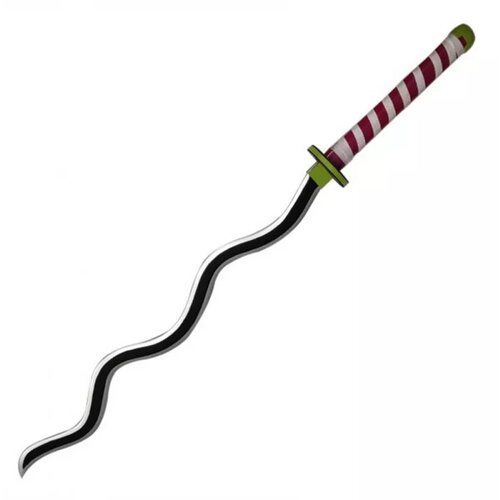 Sword Replicas demon slayer - wood sword replica -twisted nichirin katana (obanai iguro) Cene