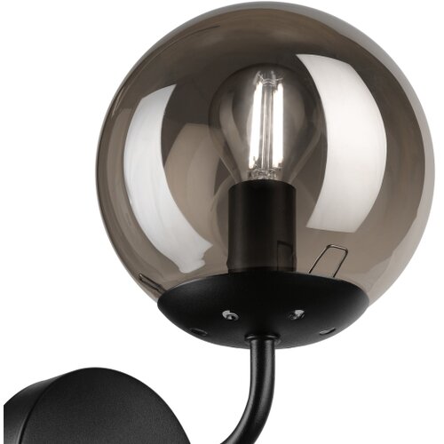  Brilagi - Zidna lampa MALIVA 1xE14/15W/230V crna/zadimljena Slike