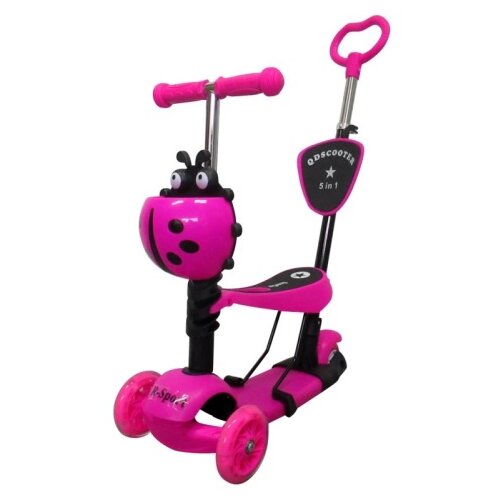  Trotinet Bubamara 5 u 1 Roze Slike