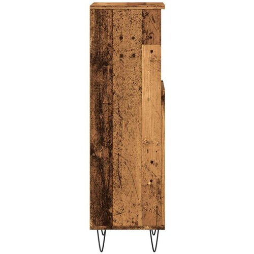 vidaXL Kopalniška omarica starinski les 30x30x100 cm inženirski les Cene