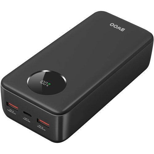 BWOO Zunanja baterija 30000mAh z USB-C in LCD zaslonom 2xUSB, Črna, (5000017433) Cene