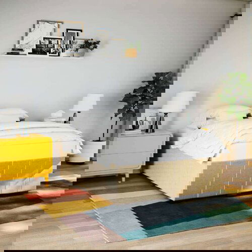 vidaXL Okvir za krevet bez madraca tamnosivi 140 x 200 cm od tkanine Cene