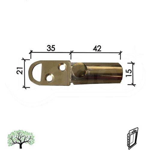 Dabel reza za vrata 600 ms 40 mm dsp Slike