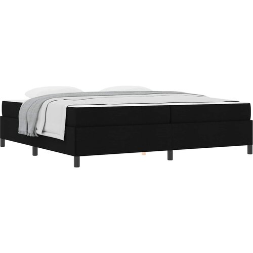 vidaXL Postelja z vzmetnico Črna 200 x 200 cm blago, (5000127691) Cene