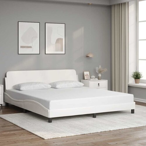  Okvir za krevet Dover bijeli 183x213 cm od umjetne kože Cijene