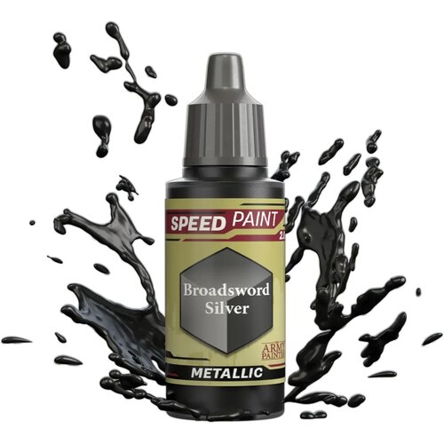 The Army Painter Speedpaint Metallics - Broadsword Silver Cene
