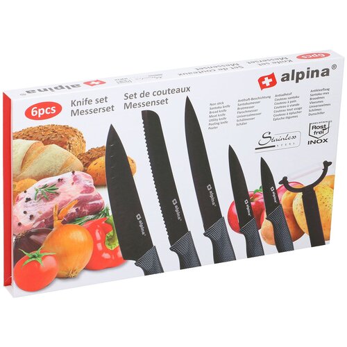  Kuhinjski set 6 nožev iz nerjavečega jekla, (20373370) Slike