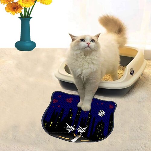 WALLXPERT Kdkafa0254 multicolor cat litter mat Cene