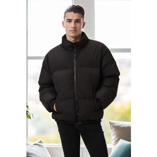 Dewberry 66766 Oversize Mens Padding Jacket-BLACK Slike