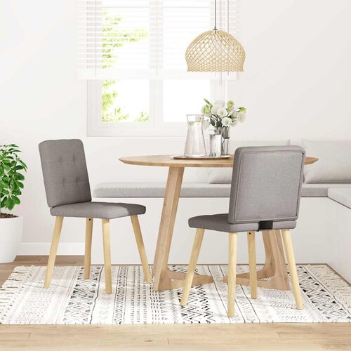 Maison Chic Jedilni stoli - Vzorci stoli 2 kosa taupe blago A494, (22031719) Slike