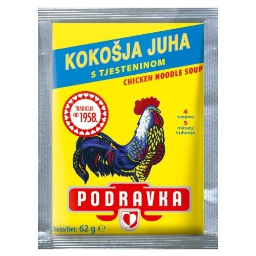 Podravka kokošija supa sa testeninom 62g kesica Cene