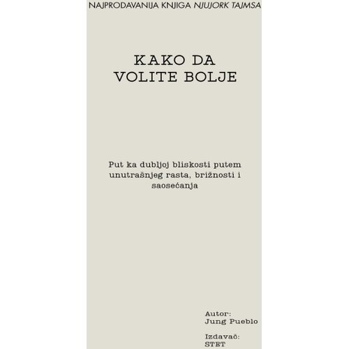STET Jung Pueblo - Kako da volite bolje Slike