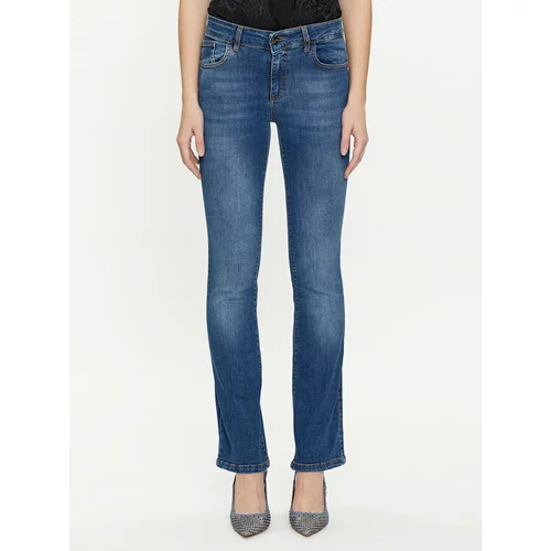 Rinascimento Jeans hlače CFC0117537003 Modra Flare Fit