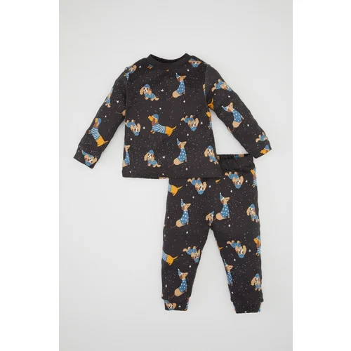 Defacto Baby Boy Patterned Long Sleeve Pajama Set