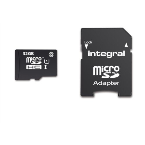 Integral 32GB SMARTPHONE &amp;amp; TABLET MICRO SDHC class10 UHS-I U1 90MB/s SPOMINSKA KARTICA+ SD ADAPTER Slike
