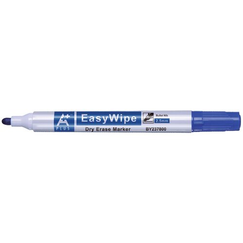 A PLUS Marker za belo tablo EASYWIPE B, moder okrogla konica 12 KOS, (20387623) Cene